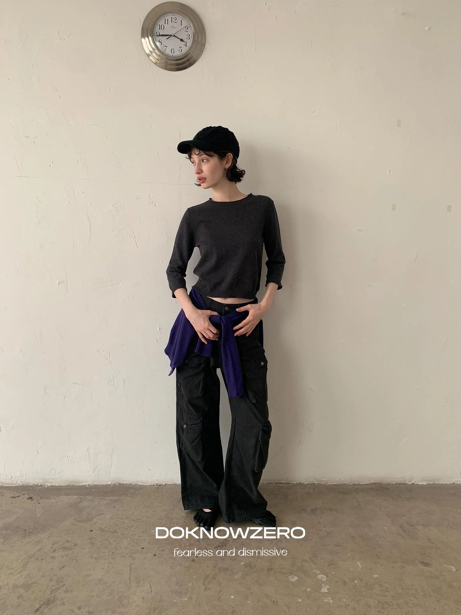 DKZ OFFICIAL Mid Sleeve Knit Top For Women