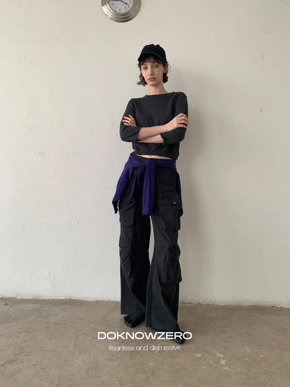 DKZ OFFICIAL Mid Sleeve Knit Top For Women