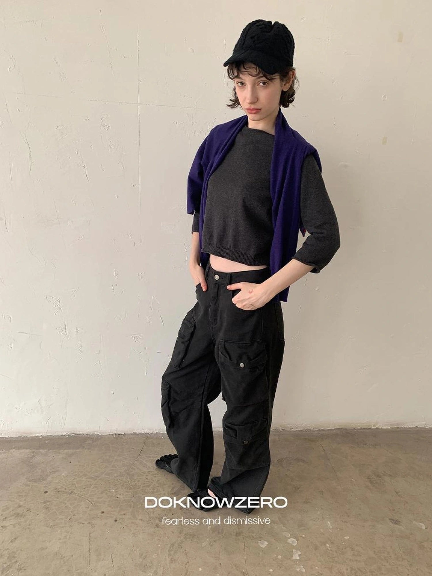 DKZ OFFICIAL Mid Sleeve Knit Top For Women