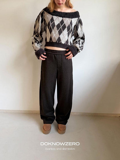 DKZ OFFICIAL Minimalist Banana Straight Leg Women&