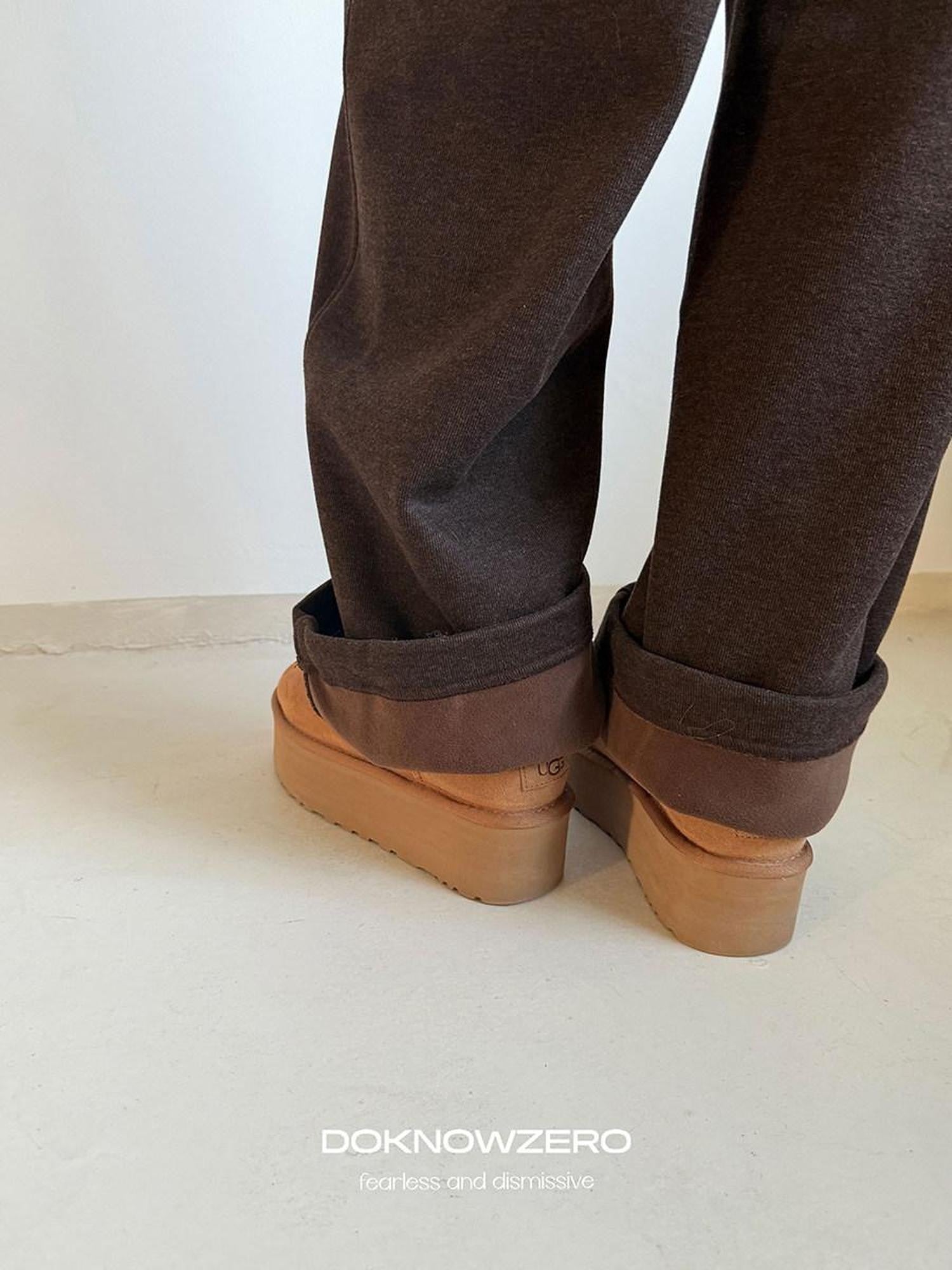 DKZ OFFICIAL Minimalist Banana Straight Leg Women&