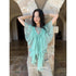 DKZ_OFFICIAL_Mint_Green_Ruffle_Pleated_V-neck_Women&