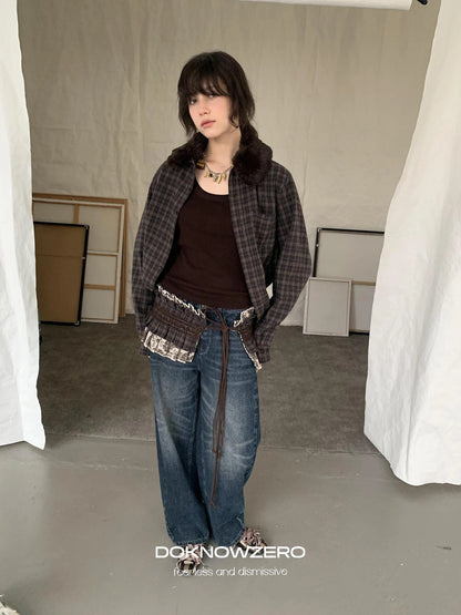 DKZ OFFICIAL Nomadic Paisley Raw Edge Accordion Skirt With Layered Waistband