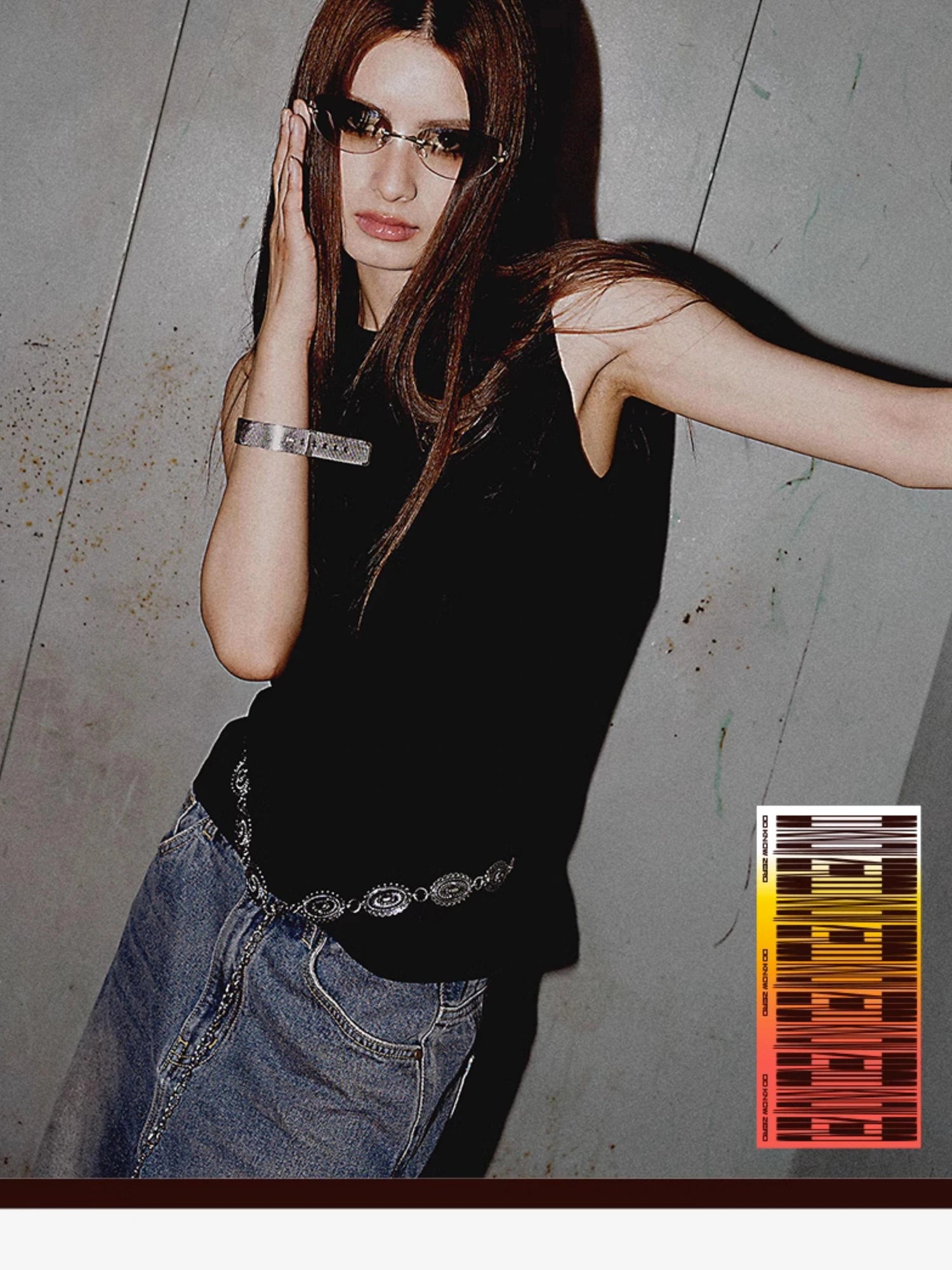 DKZ OFFICIAL Off Shoulder Crop Top With Unique Spliced Design