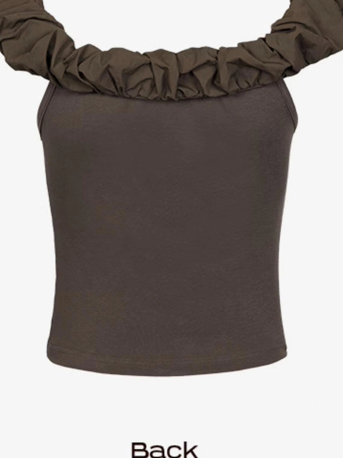 DKZ OFFICIAL Off Shoulder Crop Top With Unique Spliced Design