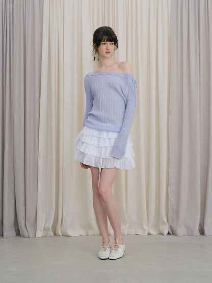DKZ OFFICIAL Off Shoulder Tie Women&