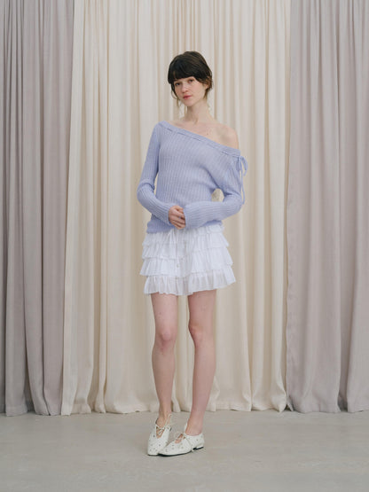DKZ OFFICIAL Off Shoulder Tie Women&