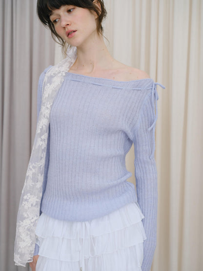 DKZ OFFICIAL Off Shoulder Tie Women&