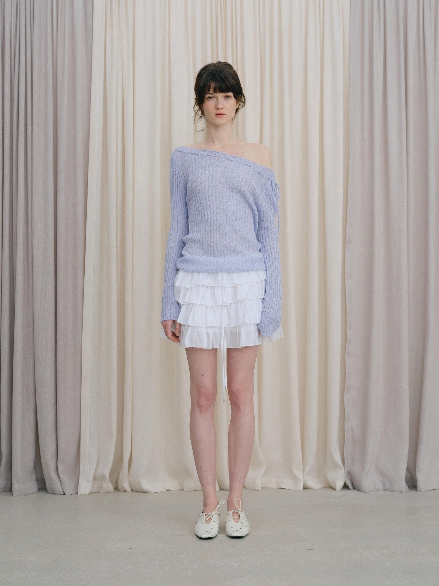 DKZ OFFICIAL Off Shoulder Tie Women&
