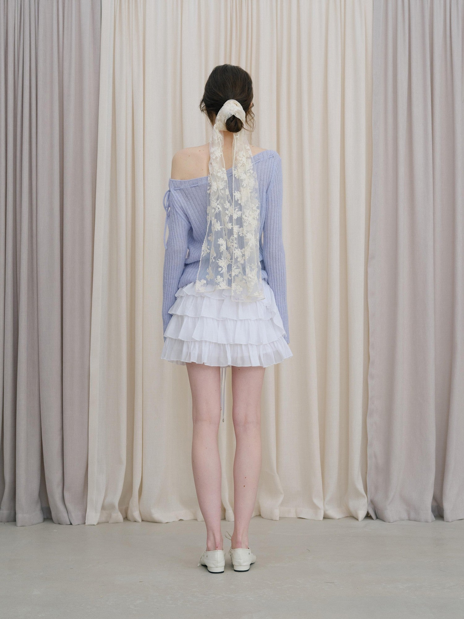 DKZ OFFICIAL Off Shoulder Tie Women&