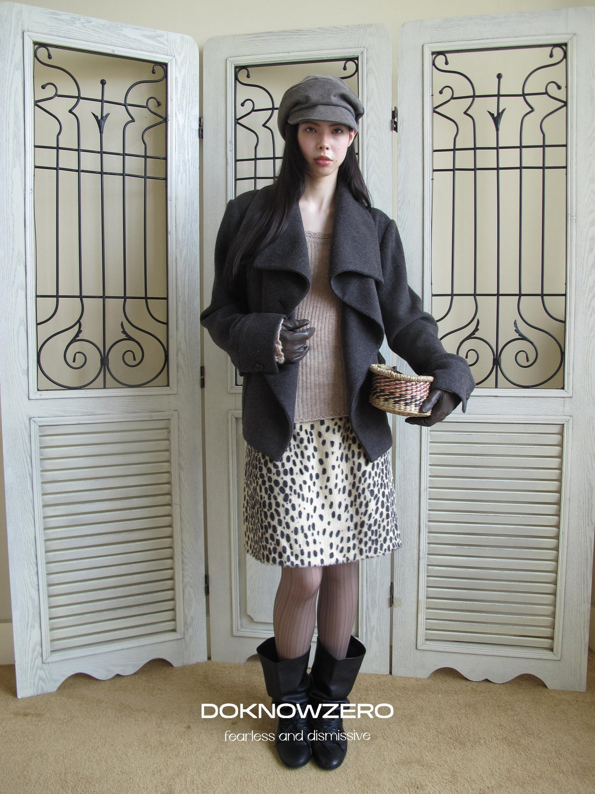 DKZ OFFICIAL Oversized Draped Convertible Knit Women&