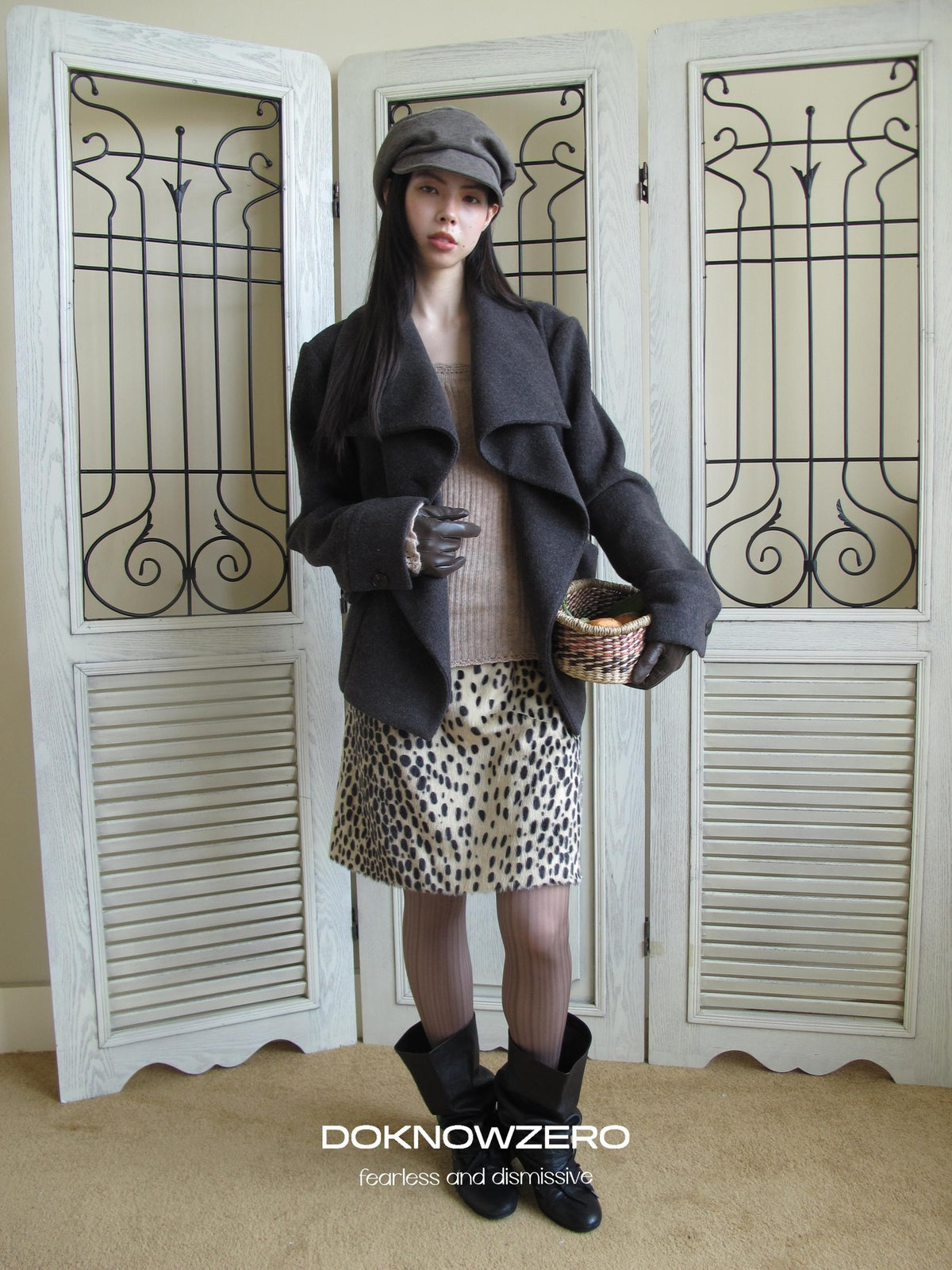 DKZ OFFICIAL Oversized Draped Convertible Knit Women&