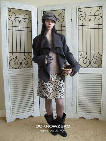 DKZ OFFICIAL Oversized Draped Convertible Knit Women&