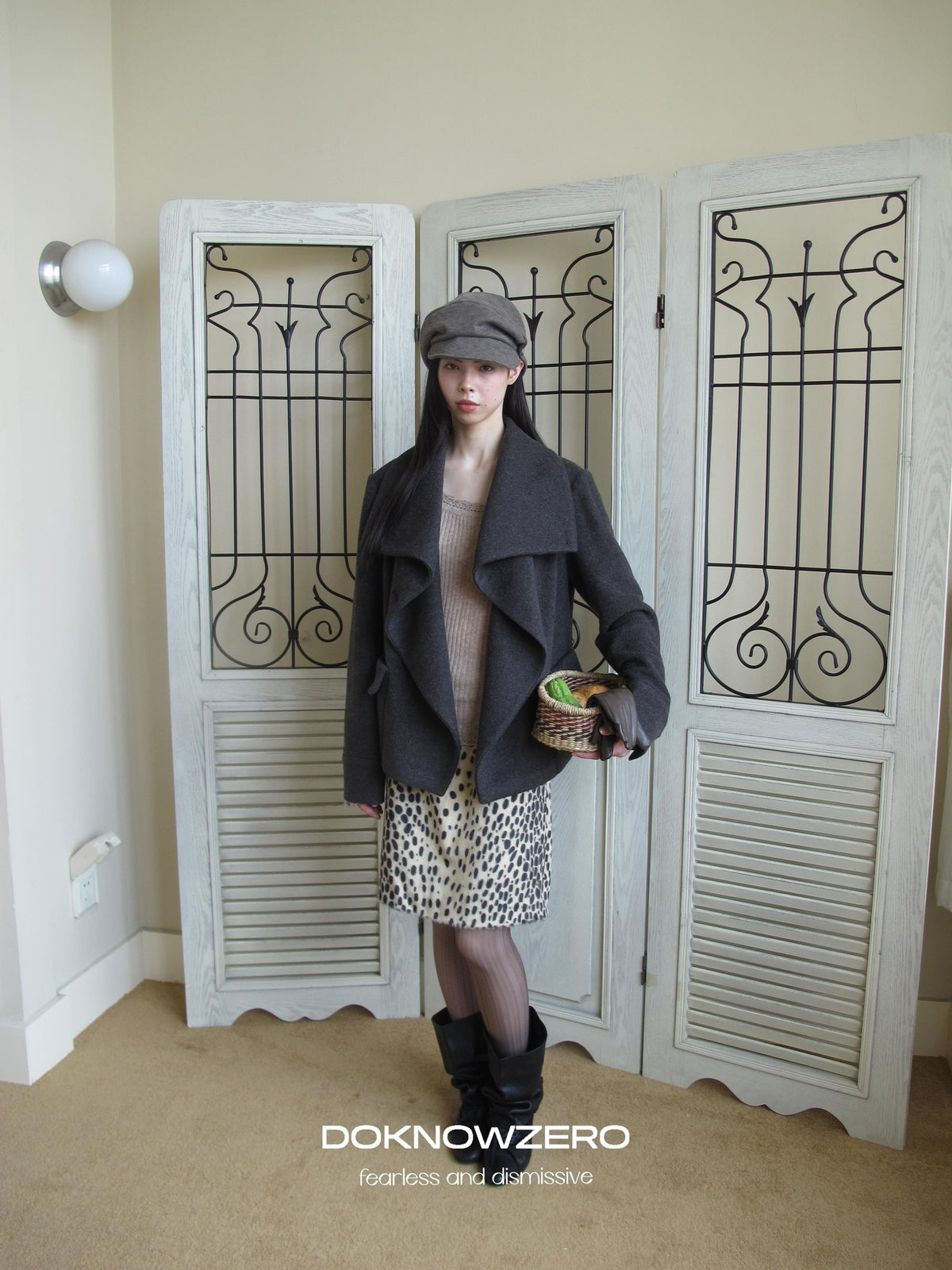 DKZ OFFICIAL Oversized Draped Convertible Knit Women&