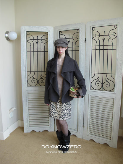 DKZ OFFICIAL Oversized Draped Convertible Knit Women&