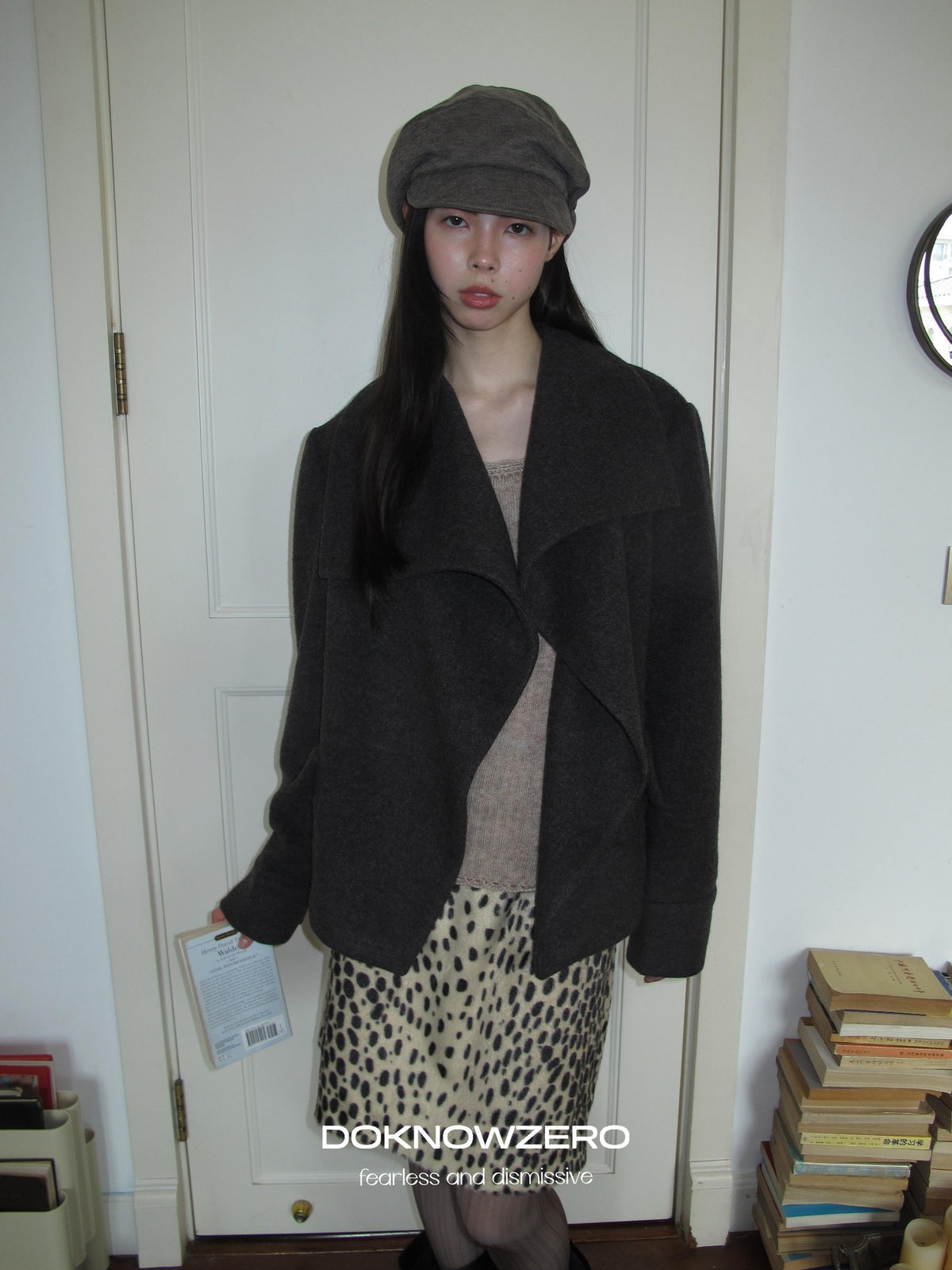 DKZ OFFICIAL Oversized Draped Convertible Knit Women&