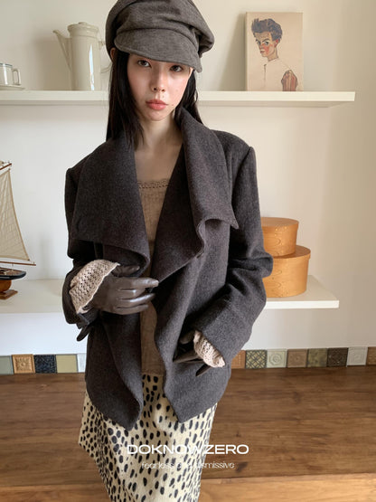 DKZ OFFICIAL Oversized Draped Convertible Knit Women&