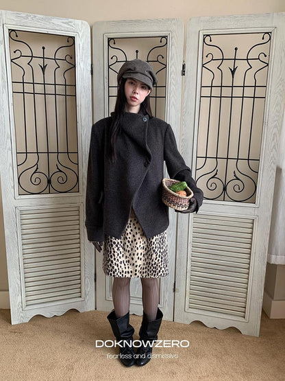 DKZ OFFICIAL Oversized Draped Convertible Knit Women&