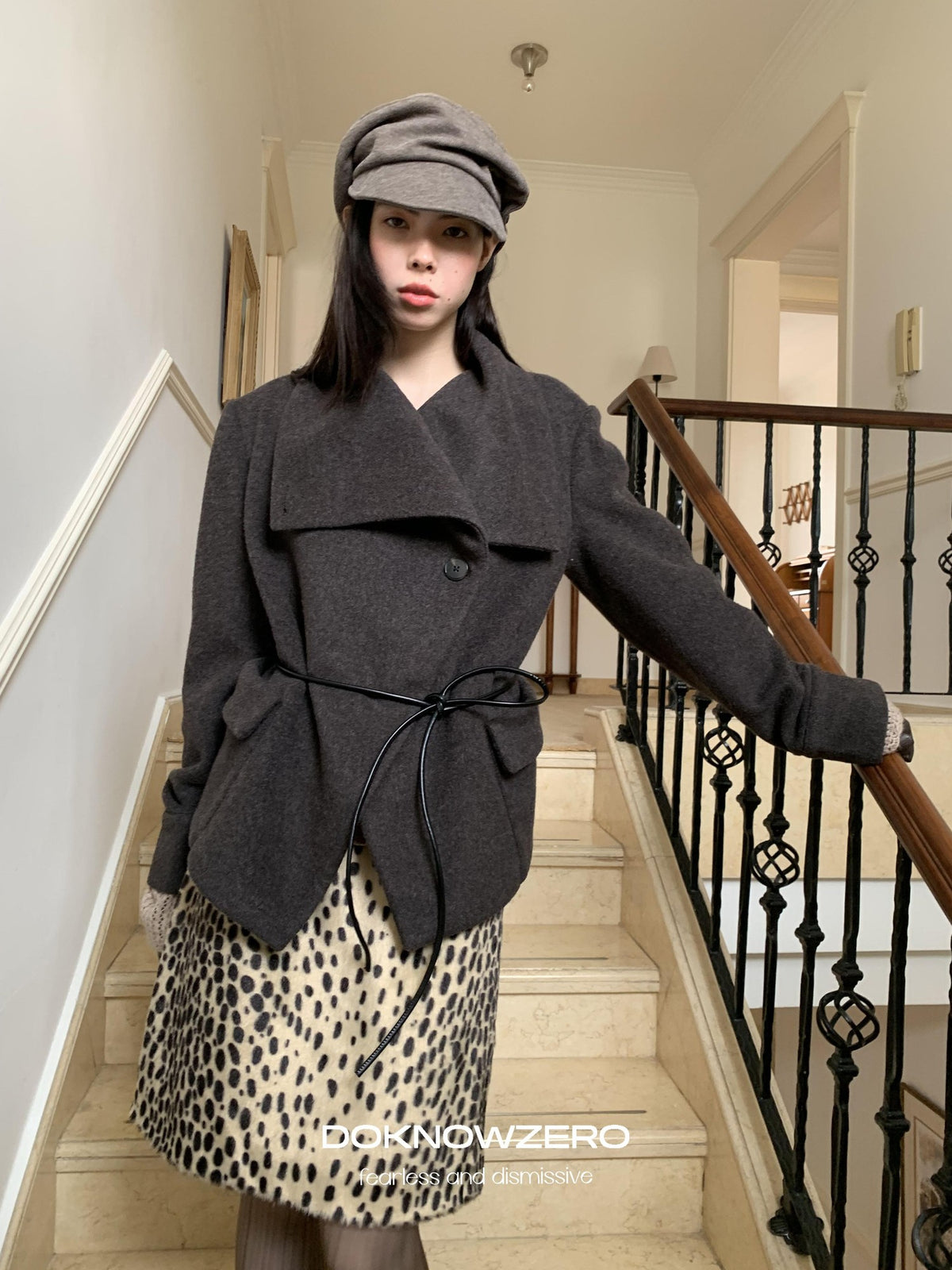 DKZ OFFICIAL Oversized Draped Convertible Knit Women&
