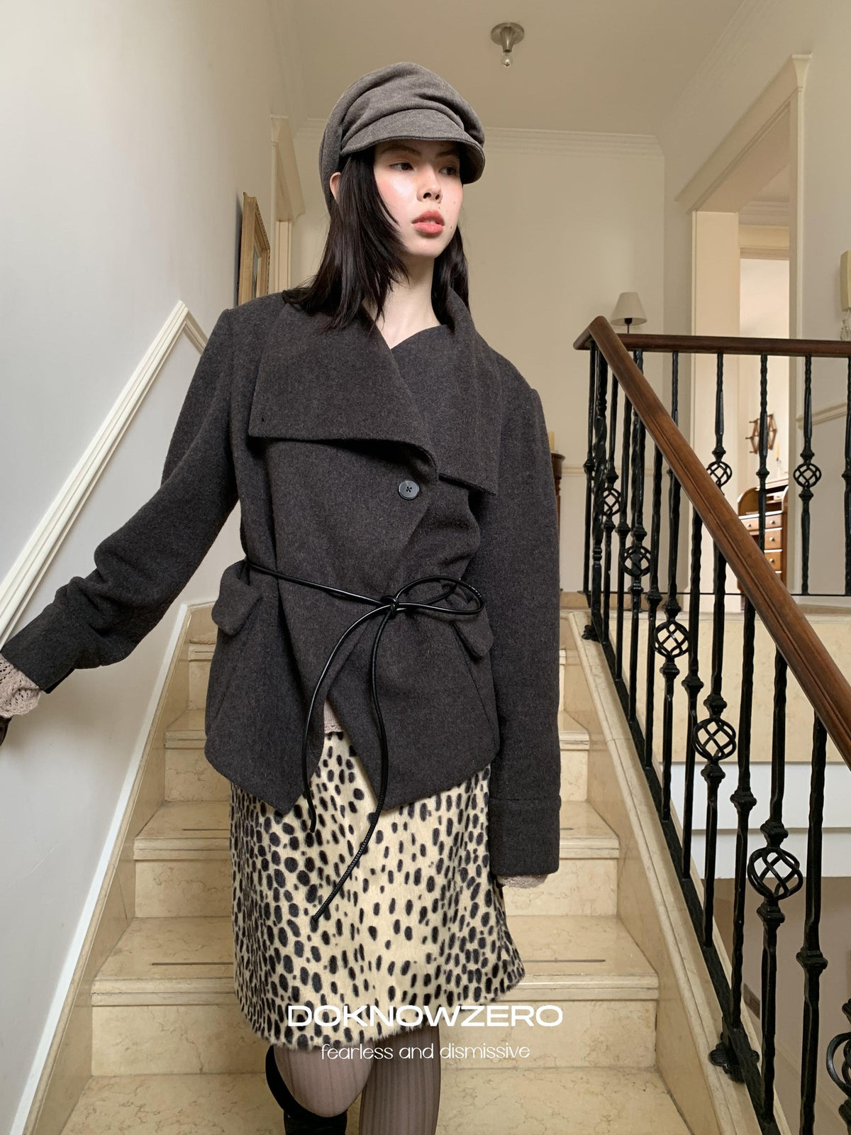 DKZ OFFICIAL Oversized Draped Convertible Knit Women&