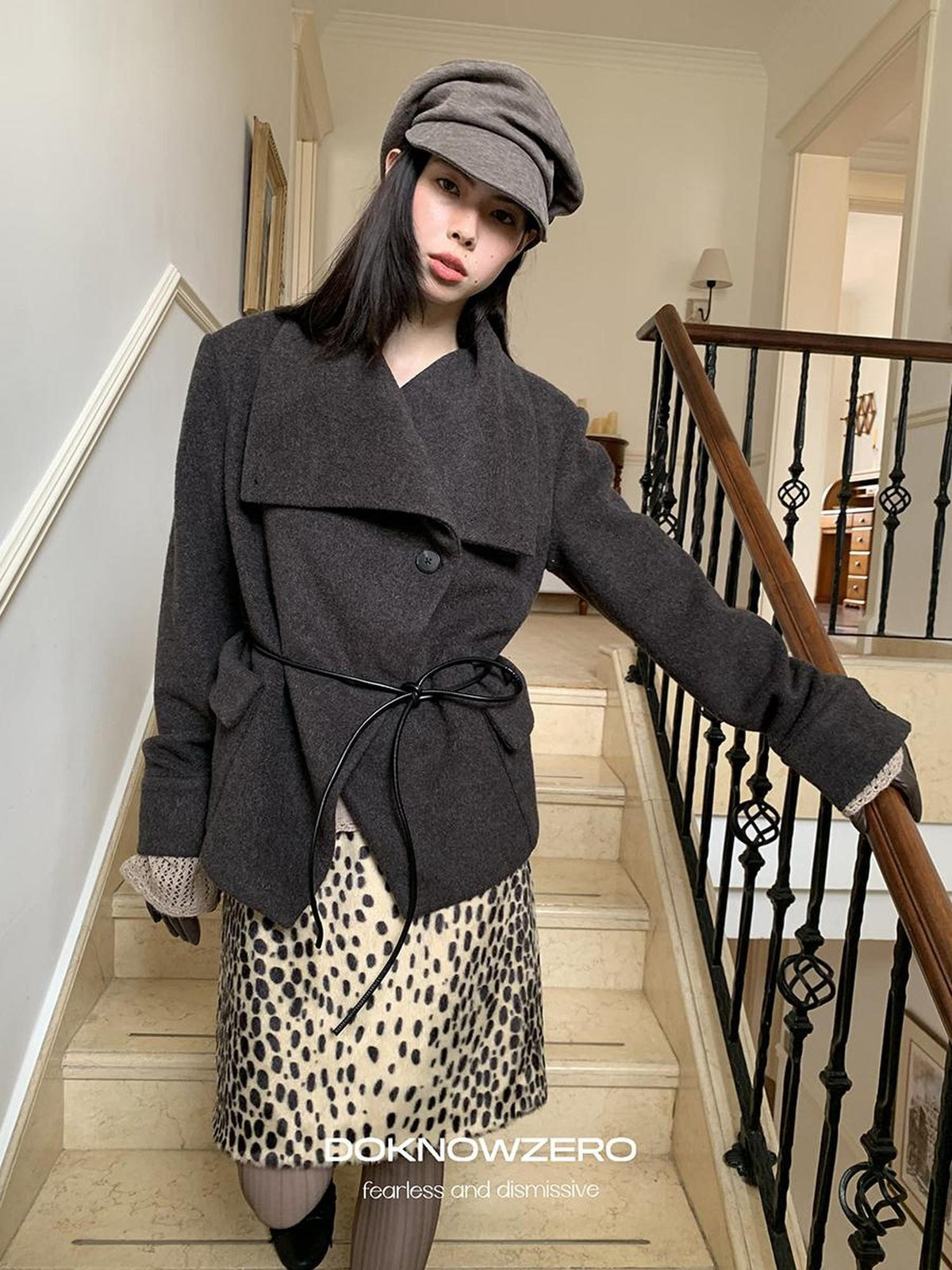 DKZ OFFICIAL Oversized Draped Convertible Knit Women&