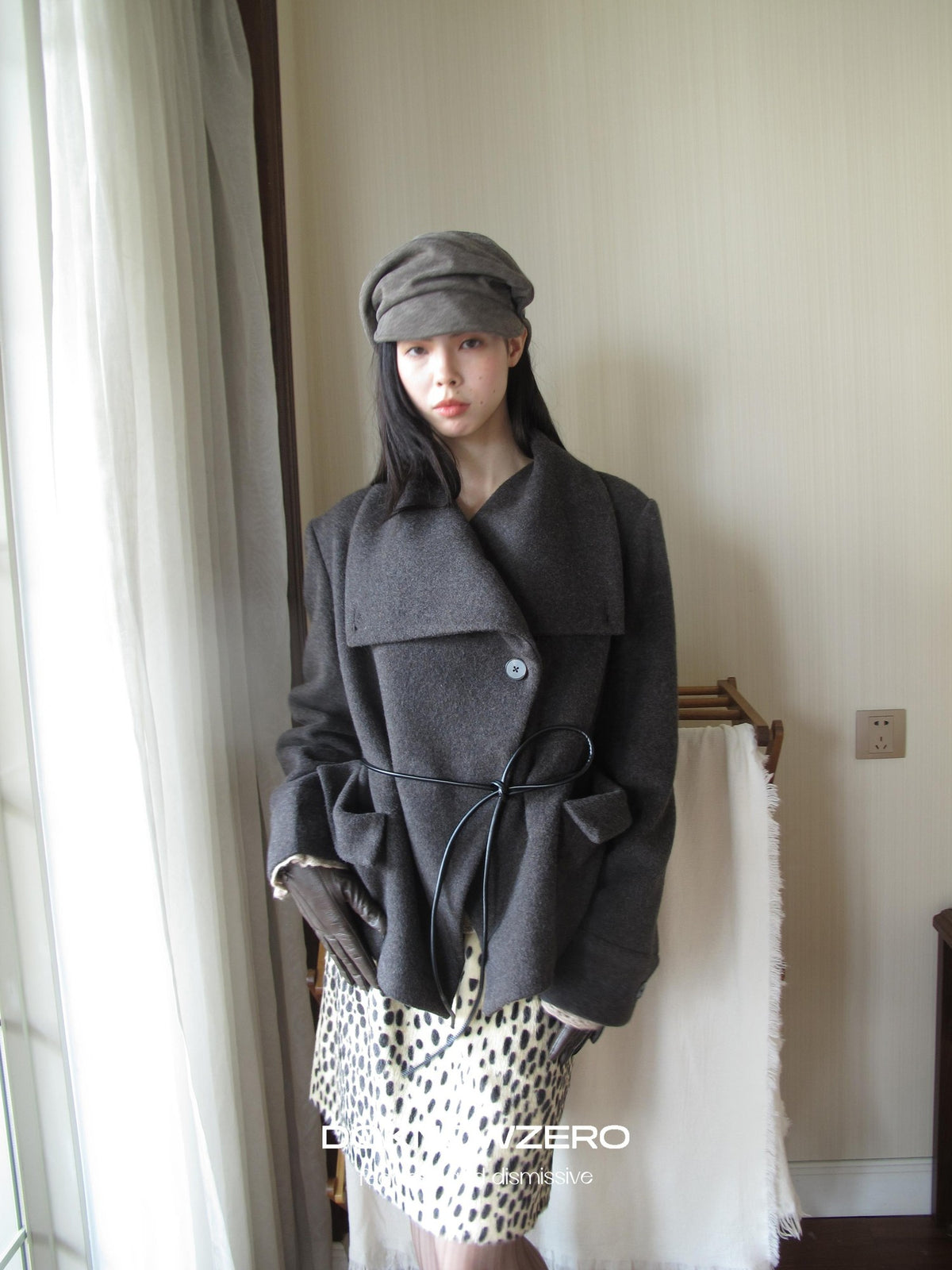 DKZ OFFICIAL Oversized Draped Convertible Knit Women&