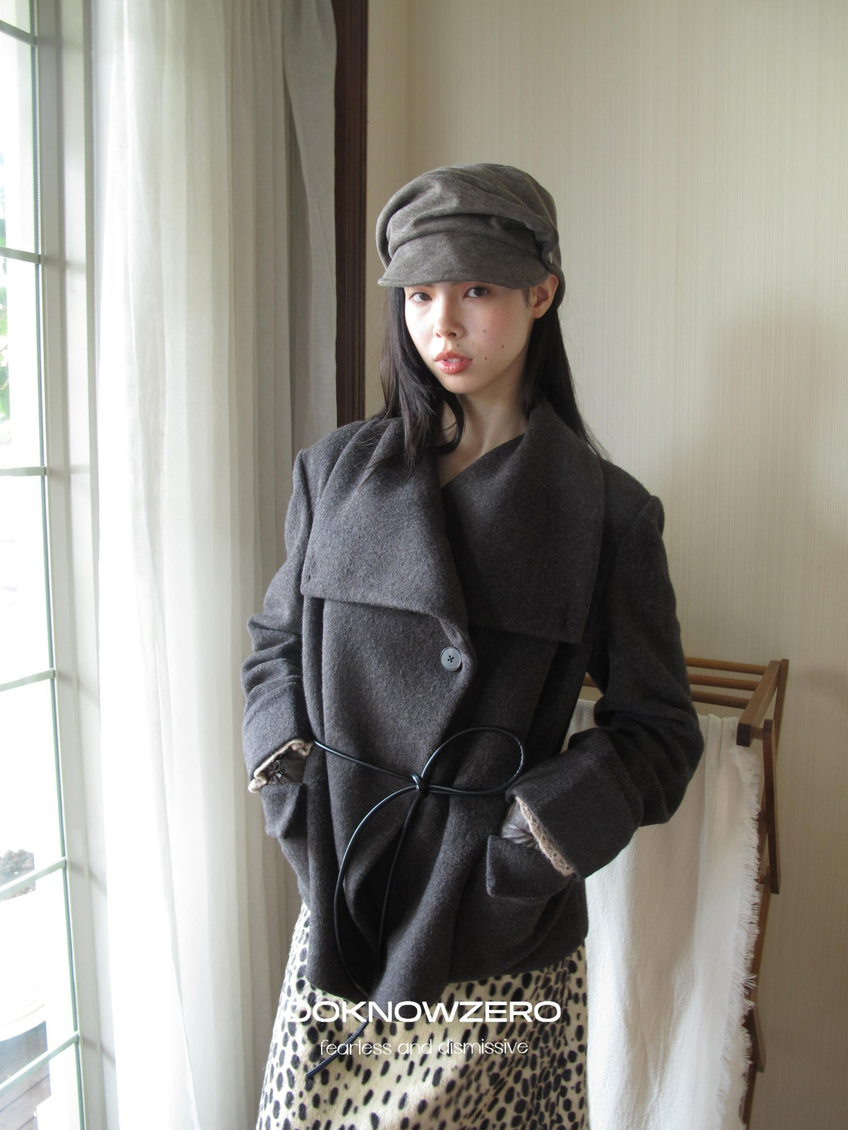 DKZ OFFICIAL Oversized Draped Convertible Knit Women&