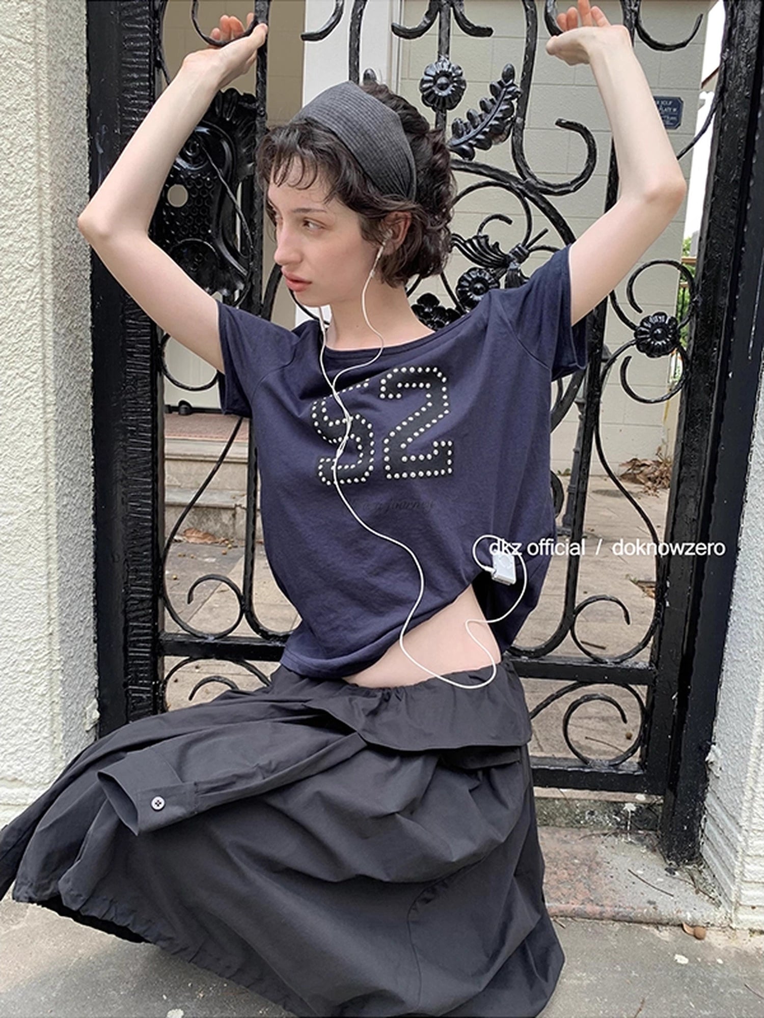 DKZ_OFFICIAL_Oversized_Studded_Print_Crew_Neck_T-shirt_MISSTT