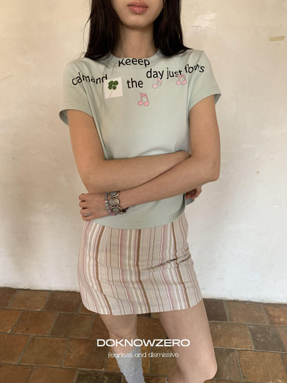DKZ OFFICIAL Pink Colorblock Stripe Built In Shorts Women&