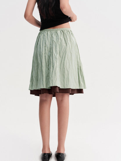 DKZ OFFICIAL Pleated Textured Metallic Women&
