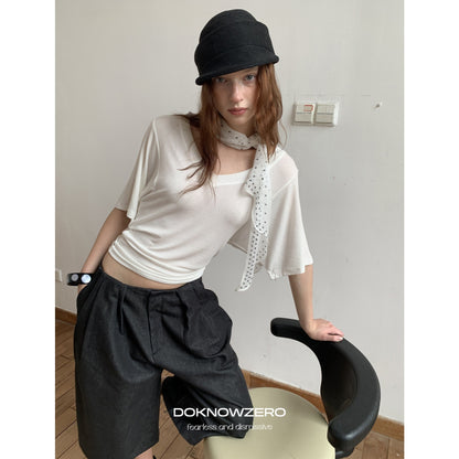DKZ_OFFICIAL_Polka_Dot_Lightweight_Korean_Style_Silk_Women&