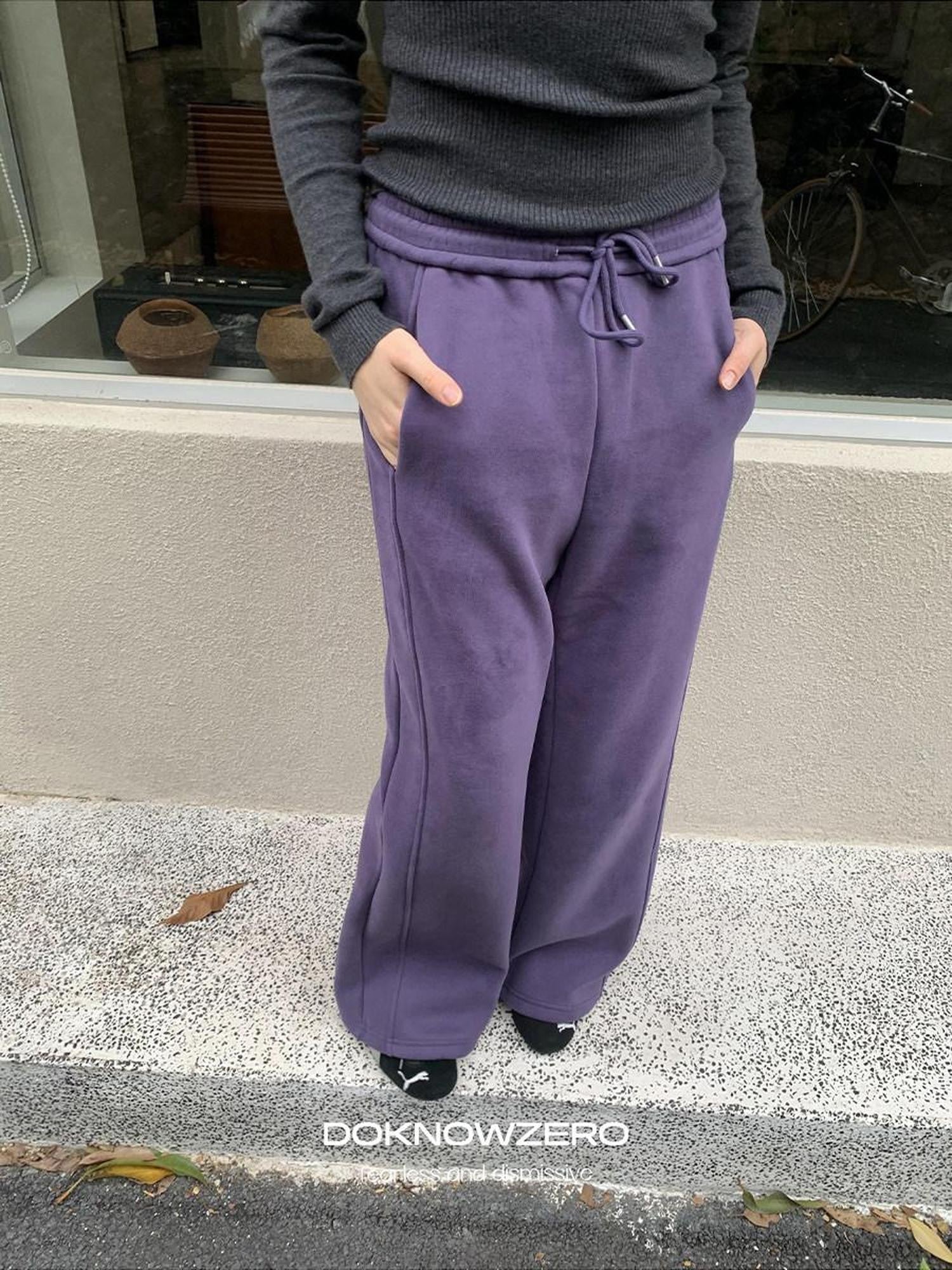 DKZ OFFICIAL Purple Fleece Lined Hooded Zip Women&