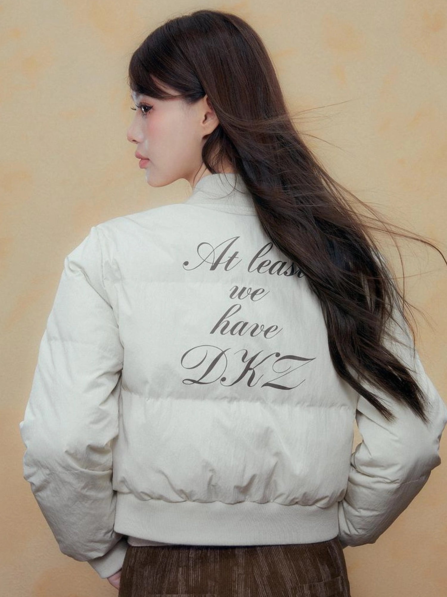DKZ OFFICIAL Quilted Lilac Short Jacket With Bow Tie