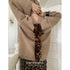 DKZ_OFFICIAL_Relaxed_Retro_Leopard_Print_Ribbon_Tie_V-neck_Women&
