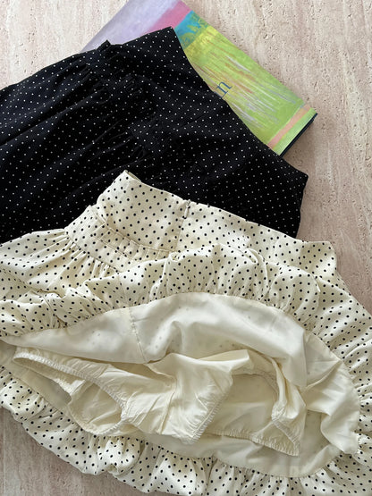 DKZ OFFICIAL Retro Sweet A Line Short Puffy Skort