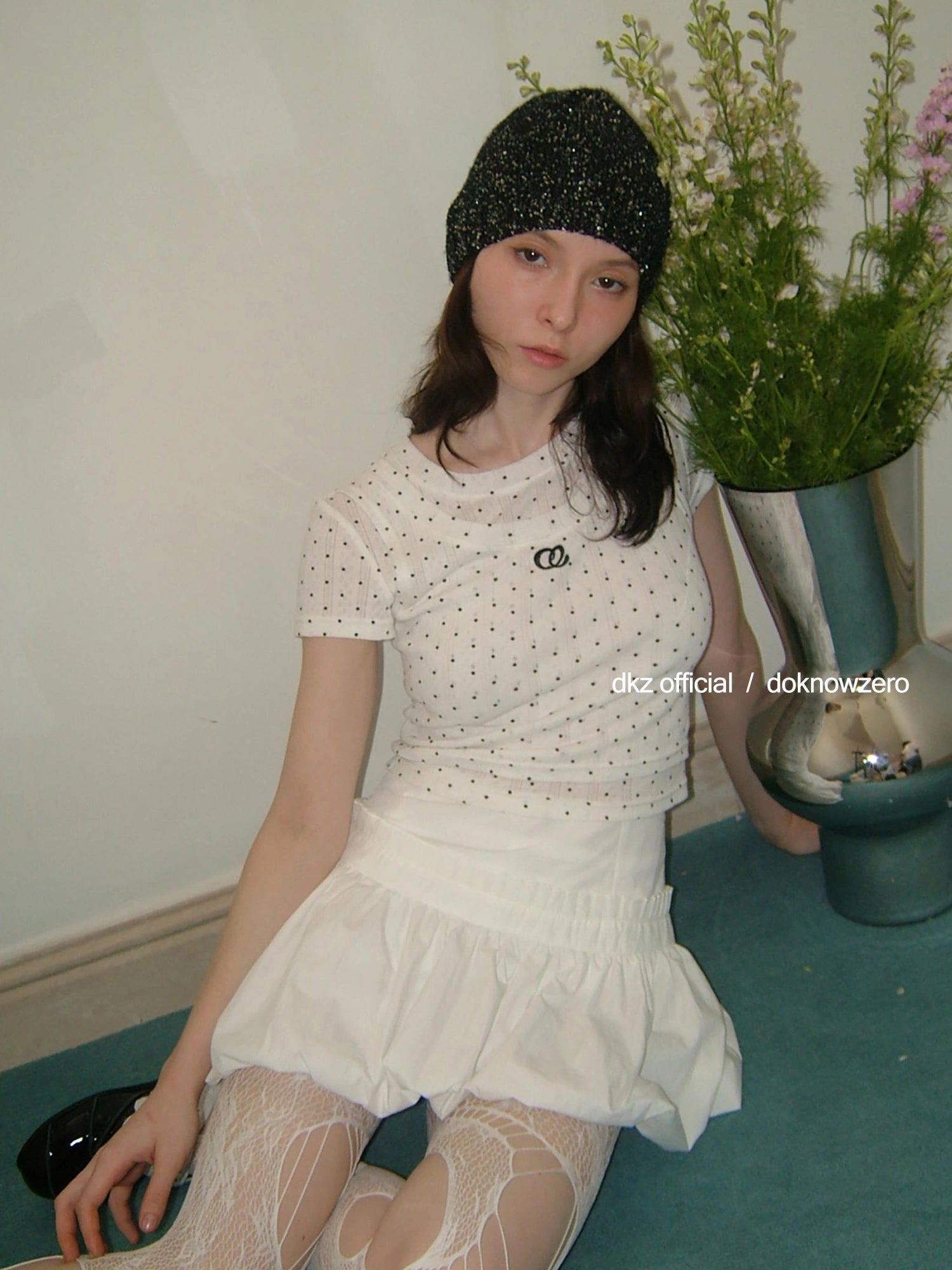 DKZ OFFICIAL Retro Sweet A Line Short Puffy Skort