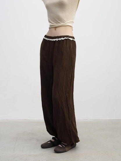 DKZ OFFICIAL Ruched Elastic Waist Lyocell Women&