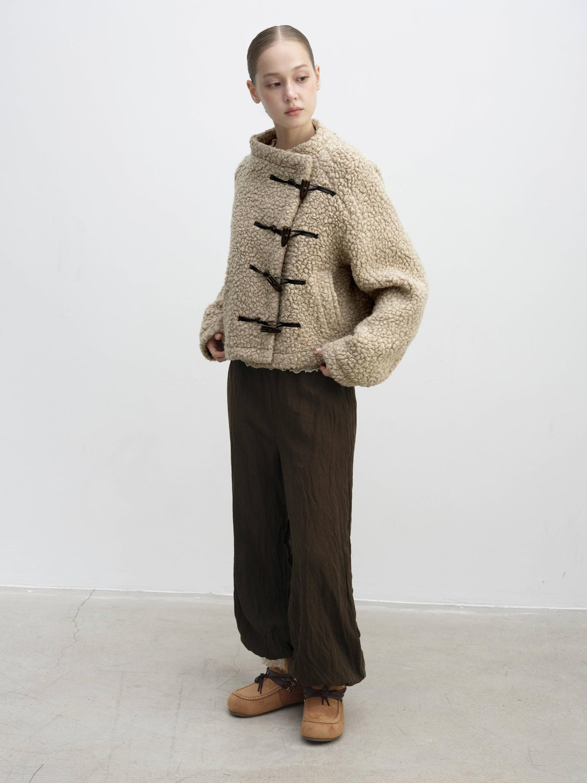 DKZ OFFICIAL Ruched Elastic Waist Lyocell Women&
