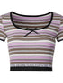 DKZ_OFFICIAL_Short_Sleeve_Square_Neck_Striped_Tee_With_Bow_MISSTT