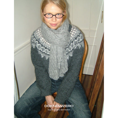 DKZ_OFFICIAL_Solid_Blue_Layered_Knit_Openwork_Women&