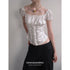 DKZ_OFFICIAL_Square_Neck_Printed_Slim_Fit_Puff_Sleeve_Women&