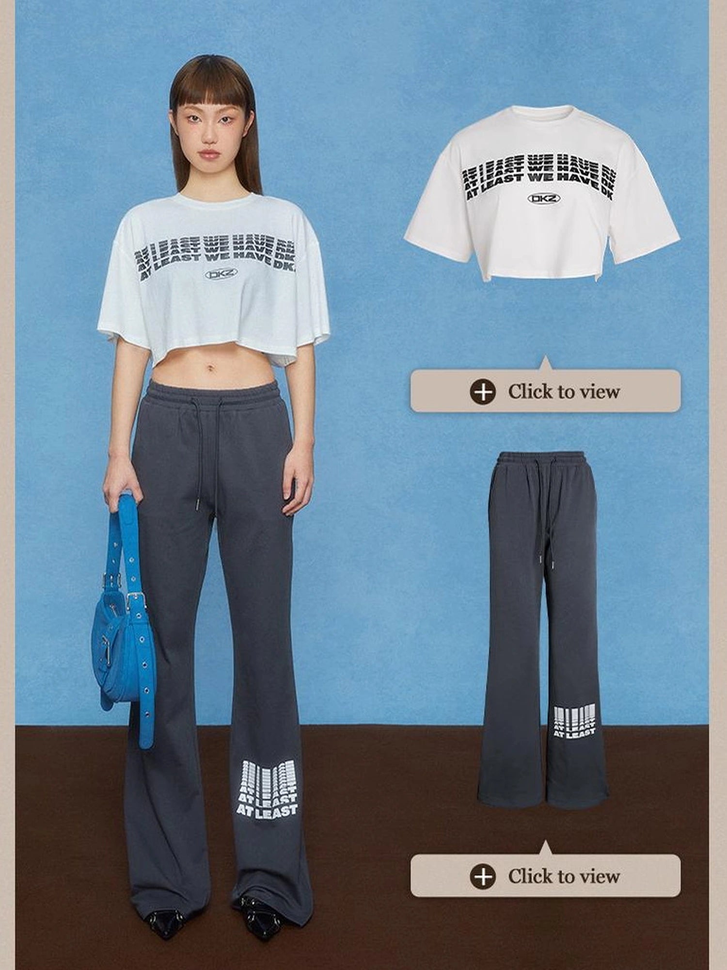 DKZ OFFICIAL Stretch Cotton Flared Sweatpants