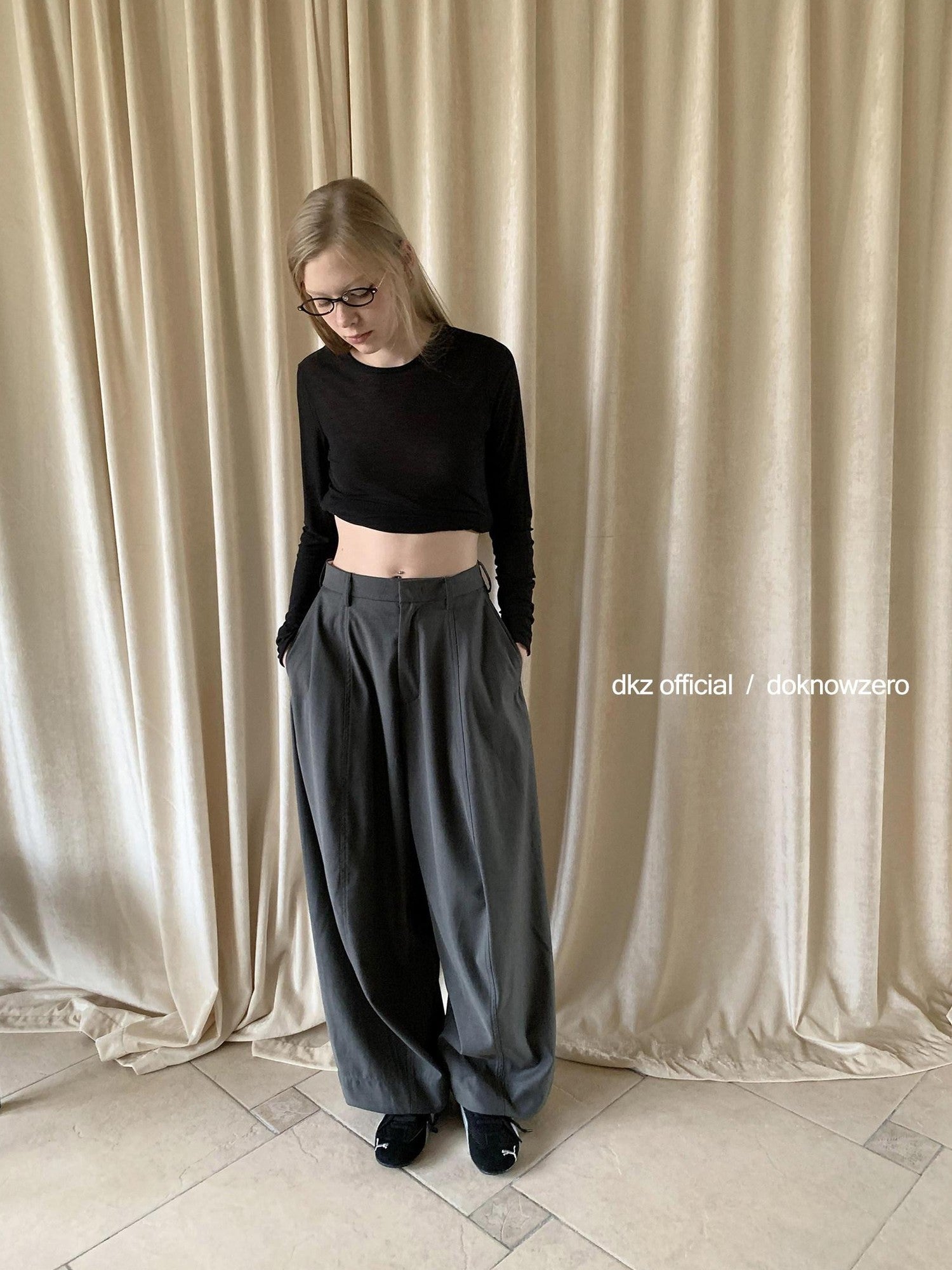 DKZ OFFICIAL Structured Relaxed Straight Women&