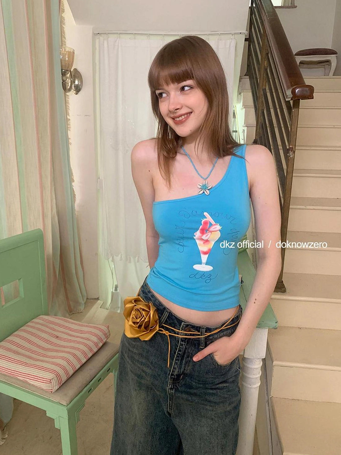 DKZ OFFICIAL Summer Parfait Slip Sleeveless Top