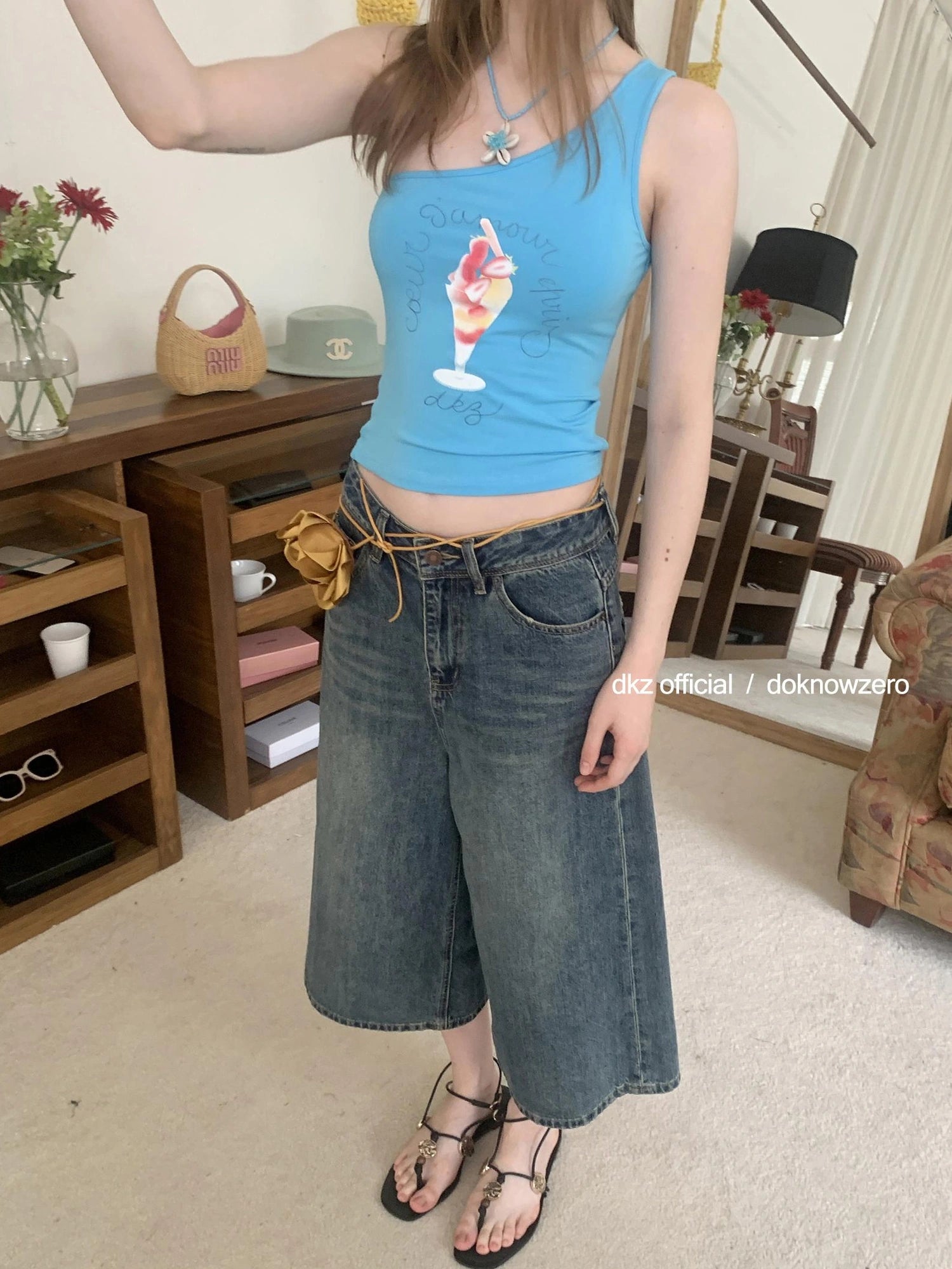 DKZ OFFICIAL Summer Parfait Slip Sleeveless Top