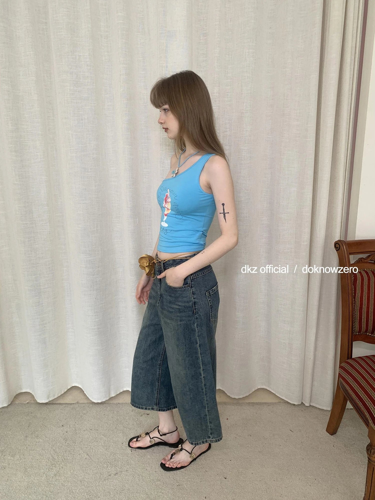 DKZ OFFICIAL Summer Parfait Slip Sleeveless Top