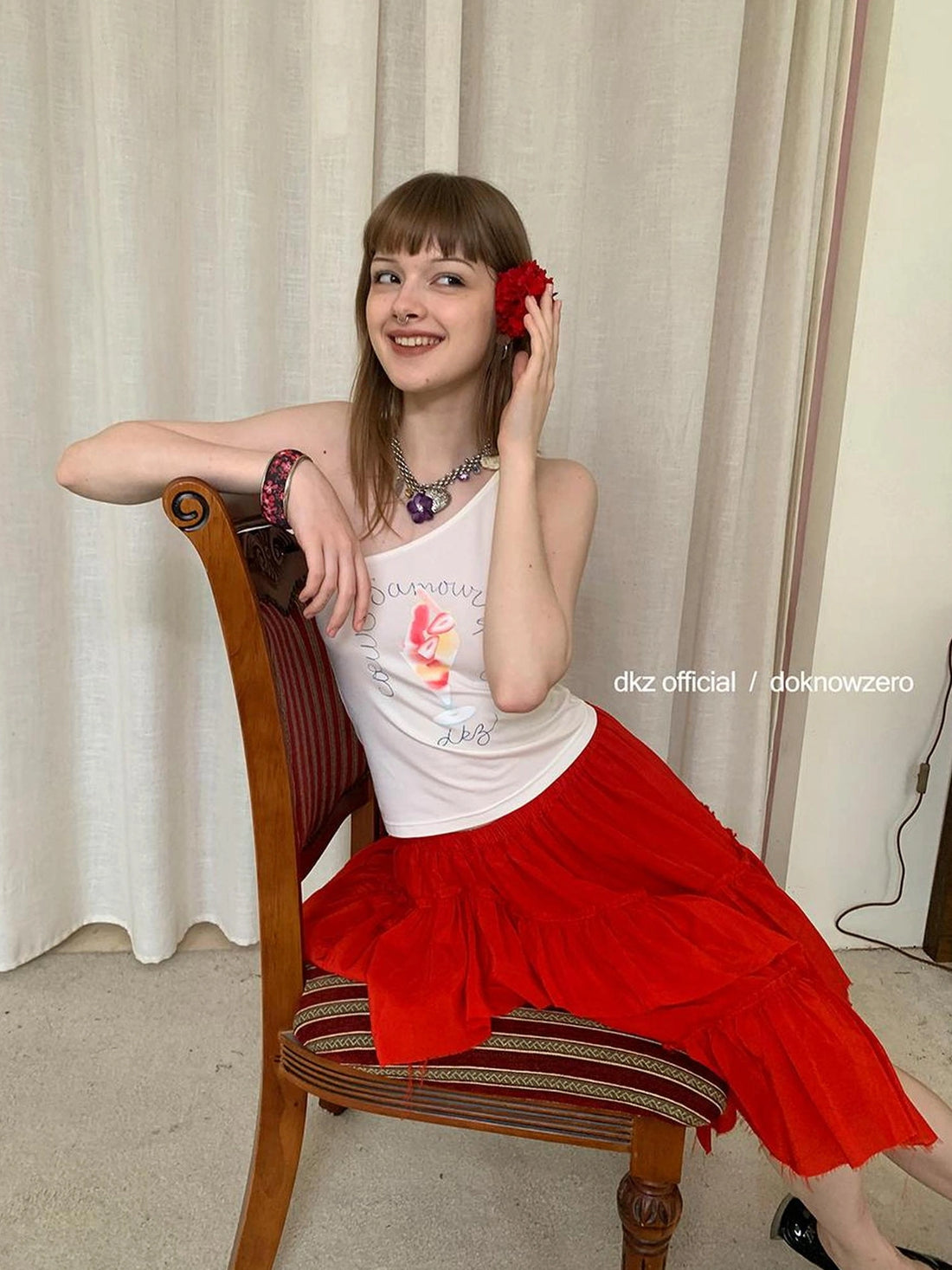 DKZ OFFICIAL Summer Parfait Slip Sleeveless Top