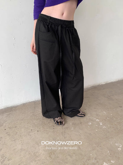 DKZ_OFFICIAL_Tencel_Cotton_Drawstring_Wide_Leg_Trousers_MISSTT