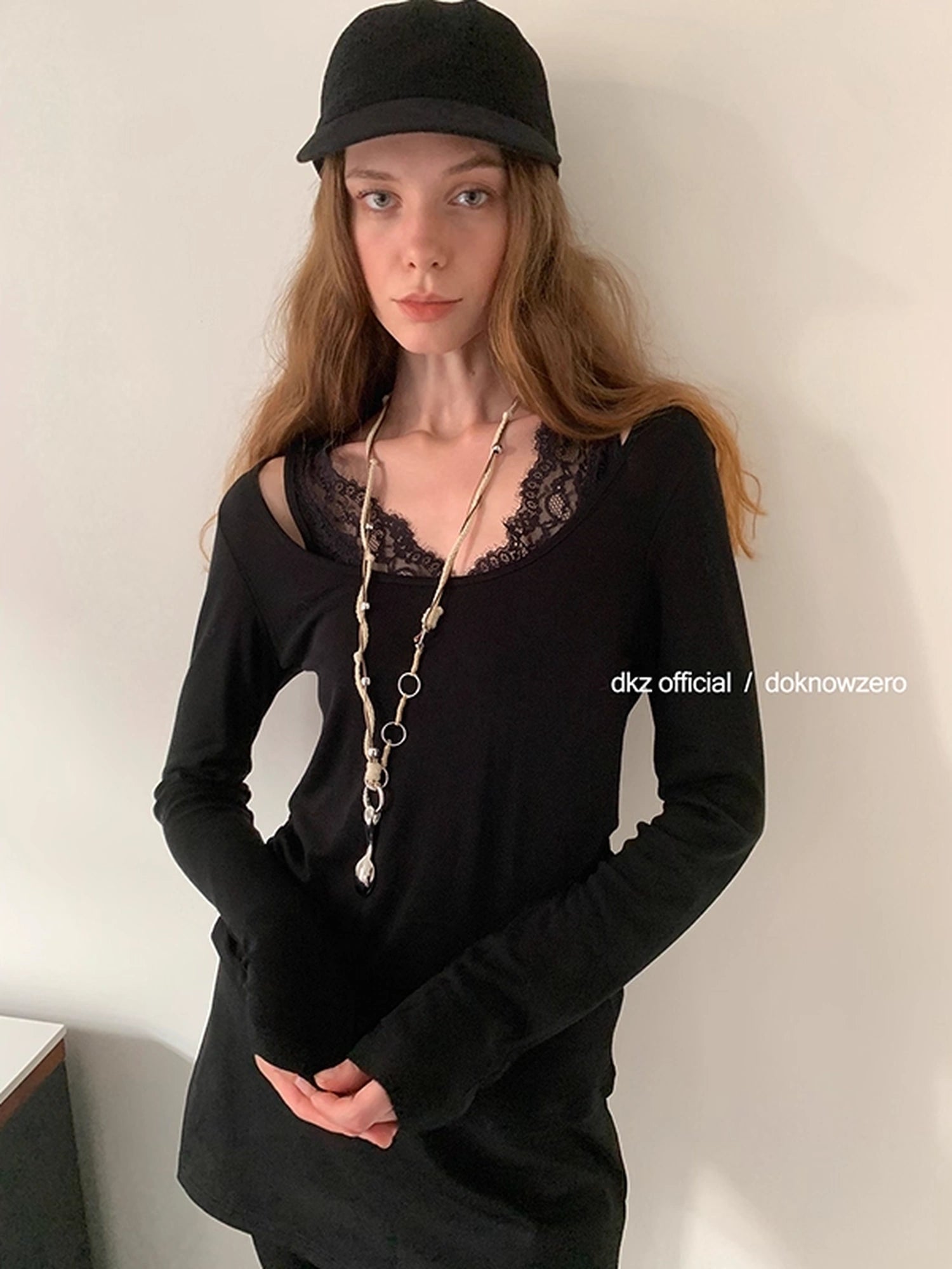 DKZ_OFFICIAL_Tencel_Wool_Blend_Lace_Trim_Layering_Tee_Set_MISSTT