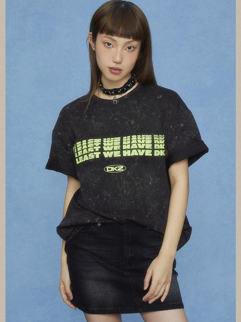 DKZ OFFICIAL Tie Dye Geometric Print Women&